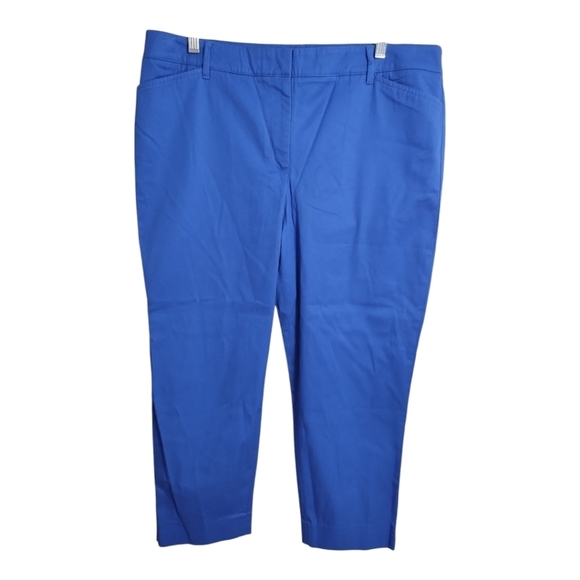 Talbots Pants - Talbots Perfect Crop Plus Size Business Casual‎ Office Preppy Vacation Pants 14